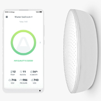 Airthings Wave Plus  Som vår populära Wave kan Wave Plus övervaka radonnivån i ditt hem. Men det övervakar också CO2 och VOC nivåer.  Pris 2.900,00 SEK